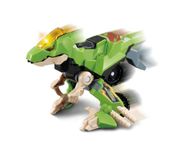 VTech Switch & Go Dinos Burnout the Velociraptor, Interactive Dinosaur Switches Into a Car, 2-In-1 Educational Toy,for Boys & Girls 3, 4, 5, 6+ Year Olds, English Version,Green,12.5 x 17.9 x 10.6 cm