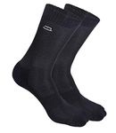 HEELIUM Bamboo Socks For Men, Crew Socks, Formal & Office Wear, Odour Free & Breathable, 3X Softer Than Cotton Socks - Crew Length, Black