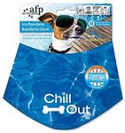 ALL FOR PAWS Cooling Neck Wraps for Dogs,Ice Dog Bandanas,Dog Cooling Dog Bandana,Chill Out Blue Dog Collar Dog Collar Cat Collar,Neck Cooler,Neck Cooling