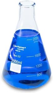 Cole-Parmer Essentials Glass Erlenmeyer Flasks, Graduated, Heavy Rim, 2000 ml, case of 1