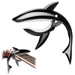 ZORBES® Guitar Capo for Acoustic and Electric Guitars, Creative Capo Zinc Alloy Guitar Capo for Ukulele, Electric And Acoustic Guitars (Black)