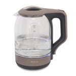 Dokro 1.8L Electric Glass Kettle (1350W) | 100% Borosilicate Glass Body with Locking Lid, 360° Swivel Base, Concealed Element for faster heating, Auto Shut-Off, Shock & Rust Proof Electric Kettle