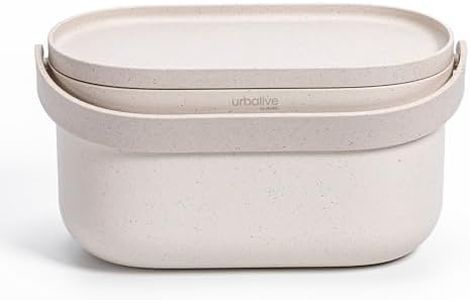 Urbalive Design Biomülleimer Küche 4L - Komposteimer Küche mit Deckel - Kleiner Mülleimer für alltäglichen Biomüll - Spülmaschinenfest - Mit Kaffeesatz-Beimischung hergestellt, inkl Biomüllbeutel