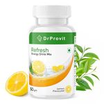 Dr.Provit Energy Drink for Weight Loss, Instant Hydration, Immunity, Skin Care, Antioxidants, Plant-Based Natural Extract, (Lemon Flavour, 50gm Pack 1)