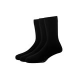 Van Heusen Cotton Men's Casual Socks (Pack of 3) (VXT11141_Black)
