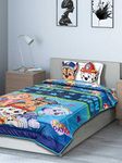 SARAL HOME EASY LIVING Paw Patrol Velvet&Cotton Ac Quilt With 1 Quilt_Cover,2 Pillowsham(Multicolor,135X210 Cm),200 TC