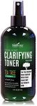 Clarifying Toner with MSM, Tea Tree & Neem Hydrosol, Complexion Control for Face & Body - Helps Reduce Appearance of Pore Size, Controls Oil to Tone, Balance & Hydrate Skin - 8 oz