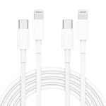 iPhone 14 13 Fast Charger Cable, USB C to Lightning Cable 1M 2Pack for iPhone 14 Pro Max/13 mini/12 Pro/11/XS/XR/8/iPad/Air Pod/iPad Air 2, Type C Port Support Quick iPhone Charging Lead Wire 3ft