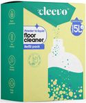 Cleevo Natural Disinfectant 5 Ltr Floor Cleaner, Refill Pack, Zesty Lemon Fragrance, Eco-Friendly Tile Cleaner, Non Toxic, Kids & Pet Friendly, Powder to Liquid