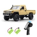 WANZRXX 1/12 RC Truck LC79 Pickup Trucks 2.4G Full Proportional Rock Crawler for Adult 4WD Electric Remote Control Car Off-Road Climbing Vehicle RTR LED Searchlight Hobby Grade RC Drift Car (Beige)