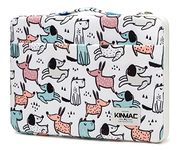 Kinmac Dogs Pattern 360° Protective Water Resistant Laptop Case Bag Sleeve with Handle for MacBook Pro 14 inch,Microsoft Surface Laptop 13.5 inch and 13 inch-14 inch Laptop