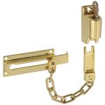 National Hardware V806 Keyed Chain Door Lock in Brass