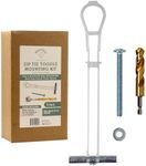 Heavy Duty Zip Tie Toggle Anchor Mounting Kit - Drywall Anchors and Screws - Includes Washers, Bolts, and Custom Drill Bit - Used to Hang Heavy Items Including tv Mount - 1/4"-20x 2 1/2" Bolt 5 Pack
