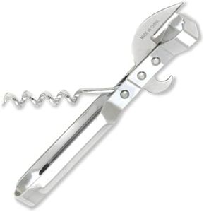 Chef Craft Select 3-in-1 Can Opener, 6 inches in Length, Stainless Steel