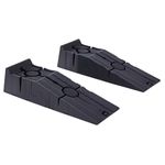 DURHAND 2 Pieces Car Ramps Heavy Duty 2.5 Ton Motorhome Levelling Ramps, Plastic Garage Workshop Car Lift, Portable Automotive Vehicle Campervan Car Ramp, Black