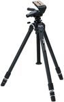 SLIK The Professional Tripod with PRO Head 3-Way Panhead - Supports 22.00 lb (9.980 kg), for Mirrorless/DSLR Sony Nikon Canon Fuji Cameras and More - Black (616-850)