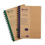 Cubic ECO - A5 Size Wiro Notebook - 160 Pages (Twin Pack)