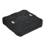 Simple Deluxe Patio Wheels Cantilever Base Stand Filled with 220 Lbs Water or 410 Lbs Sand, 33"X33"X6.7", 220lbs, Black-Offset Umbrella