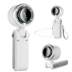 MERTTURM® Handheld Portable Fan, Mini Personal Hand Fan with LED Display, 5 Speed Adjustable Foldable Small Desk Fan, 3600mAh USB Rechargeable Powerful Cooling Turbo Fan for Travel/Outdoor/Home/Office