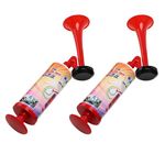 Handheld Horn, BANHAO Football Air Horn Hand Push Pump Children Party Noisemaker Cheer-leading Fans Horn Trumpet 2pcs (Handheld Air Horn MINI)