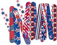 Dminya 50 Pcs Slap Bracelets for Kids 4th of July Slap Bracelets Bulk Snap Bracelet Party Supplies Favors Classroom Prizes Exchanging Gifts