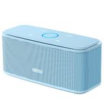 DOSS SoundBox Touch Portable Wireless Speaker with 12W HD Sound and Bass, Touch Control, IPX5 Waterproof, 20H Playtime, Bluetooth 5.0, Handsfree, Speaker for Home, Outdoor, Travel-Tiffany Blue