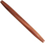 Muso Wood Rolling Pin for Baking Non Stick Wooden French Rolling pin 40cm, Tapered Rolling pin for Fondant, Pastry, Pizza, Cookie, Pie Crust(Sapele Wood Roller)