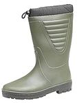 Green Fishing Wellies Boots Warm Fleece Fur Lining