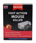 Rentokil REN0340 Mouse Killer Grain Bait, Black, 4.2 x 10.5 x 14.5 cm