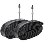 2-PCS 700C Heavy Duty Bike Tire Tubes 700x25C 700x26C 700x28C 700x30C 700x32C FV80mm Presta Valve Premium Butyl Rubber Inner Tubes Compatible with 700x25C/26C/28C/30C/32C/34C Bike Bicycle Tires Tubes