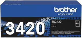 Brother Genuine TN3420 Black Toner Cartridge, Up to 3000 Pages (TN-3420) for Use with: HL-L5100DN, HL-L5200DW, HL-L6200DW, MFC-L5755DW, MFC-L6700DW