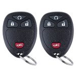 Vehicles Keyless Entry Remote fits Chevy Suburban Silverado Equinox Avalanche Traverse/GMC Acadia Sierra/Saturn Vue (FCCID: OUC60270,OUC60221),Set of 2