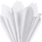 EUSOAR White Tissue Paper, 20x15 inches 200pcs Present Gift Packaging Wrapping Tissue Paper for Crafts Gift Bags Bulk, DIY Decorative Tissue Paper Art Craft Birthday Party Weddings