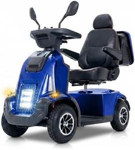 ATmobi Heavy Duty Mobility Scooter for Larger Adults - 1000W Motor, 550 lbs Extra-Wide Capacity, 32 Miles Range, 13" Off-Road Tires, 15° Slope Capability, Full Suspension