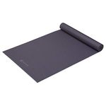 Gaiam Yoga Mat Premium Solid Color Non Slip Exercise & Fitness Mat for All Types of Yoga, Pilates & Floor Workouts, Heron, 5mm, 68"L x 24"W x 5mm Thick