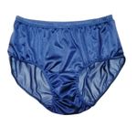 poppip 4 pcs. Hip 50-54 inches Thai Vintage Solid Color Sheer Nylon Panties Brief Underwear Adult man woman Comfort Loose Soft random color, Random Color, 3X-3X-Large