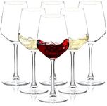 Wine Glasses Set of 6, 12oz Clear R