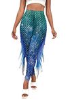 Kuukaas Mermaid Leggings for Women High Waist Mermaid Outfit Ladies Mermaid Costume Woman Halloween Clothing Costume Ladies XL