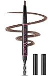 YFulfill Eyebrow Pencil Dark Brown Waterproof, Eye Brow Pencil Dark Brown for Black, Crayon à Sourcils Brun Foncé