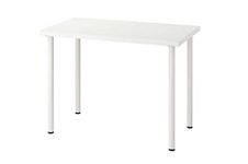 Ikea Table for Acrylic Particle Board Wood Finish Multipurpose/Desk/Workstation/Computer Table, (100x60, White)