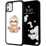 Idocolors Lovely Sloth Phone Cases for iPhone 6/6s, Lovely Case with Soft TPU BumperAluminum Hard Back Scratch Resistant Shockproof Girly Cute Cover Case for iPhone 6s