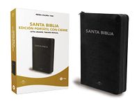 RVR60, Santa Biblia, Letra grande, Edición portátil, Leathersoft, Negro, Palabras de Jesús en Rojo, con cierre