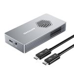 NVMe Enclosure, ANYOYO 40Gbps SSD Enclosure with Cooling Fan, Aluminum M.2 Enclosure for Thunderbolt 3/4, USB4/3.2/3.1/3.0 Device, Support Size 2280 M&B+M-Key PCIe, Up to 2800MB/s