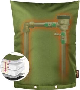 Angooni Upgraded Backflow Preventer Cover Aluminum Foil (5°F) - 24" W x 36" H Industrial 600D Winter Sprinkler Valve Covers for Outside, Anti-UV Winter-Freeze Water Well Pump Cover, Green