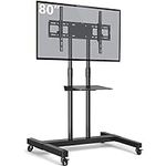 Mobile TV Stand Rolling TV Cart Flo