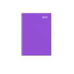 Sixstore 2025 Diary A4 Week to View Diary Colour Fashion A4 2025 WTV Year Planner Desk Diary Ribbon Marker (Purple)