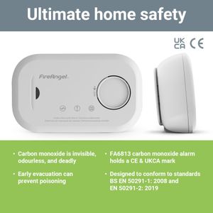 FireAngel Carbon Monoxide Alarm – Battery Operated CO Detector