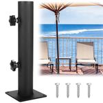 Wdwlbsm Umbrella Base Patio Umbrella Base Umbrella Stand Outdoor Base Heavy Duty Outdoor Umbrella Holder Adjustable Umbrella Clamp Deck Mount Umbrella Holder for Decks,Patios, Balcony,Docks