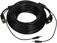 C&E 50ft-Audio-svga Premium VGA/SVGA/XGA/SXGA/UXGA HD15 Monitor Projector Cable