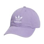 adidas Originals Women's Relaxed Fit Adjustable Strapback Cap 2020, Magic Lilac Purple/White, One Size